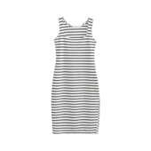 Gestreiftes Midikleid-Bombardina.de