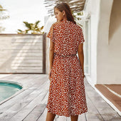 Midikleid mit Leopardenmuster-Bombardina.de
