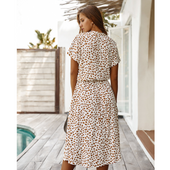 Midikleid mit Leopardenmuster-Bombardina.de