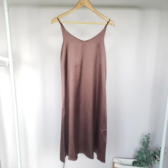 Einfarbiges Midikleid-Bombardina.de