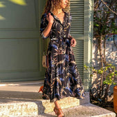 Midikleid mit Muster-Bombardina.de