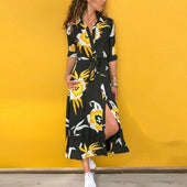 Midikleid mit Muster-Bombardina.de