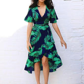 Midikleid aus Blättern-Bombardina.de