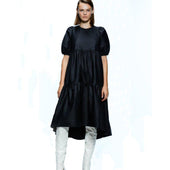 Midikleid mit Puffärmeln-Bombardina.de