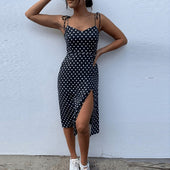 Gepunktetes Midikleid-Bombardina.de