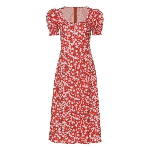 Midikleid mit Puffärmeln-Bombardina.de