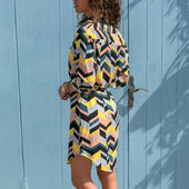 Midikleid in Form eines Hemdes-Bombardina.de