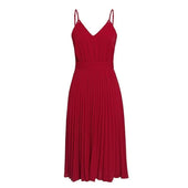 Midikleid mit plissiertem Saum-Bombardina.de