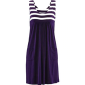 Gestreiftes Midikleid-Bombardina.de