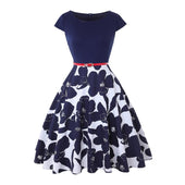 Midikleid mit floralem Saum-Bombardina.de