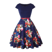 Midikleid mit floralem Saum-Bombardina.de