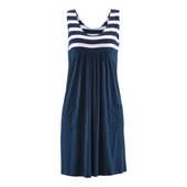 Gestreiftes Midikleid-Bombardina.de