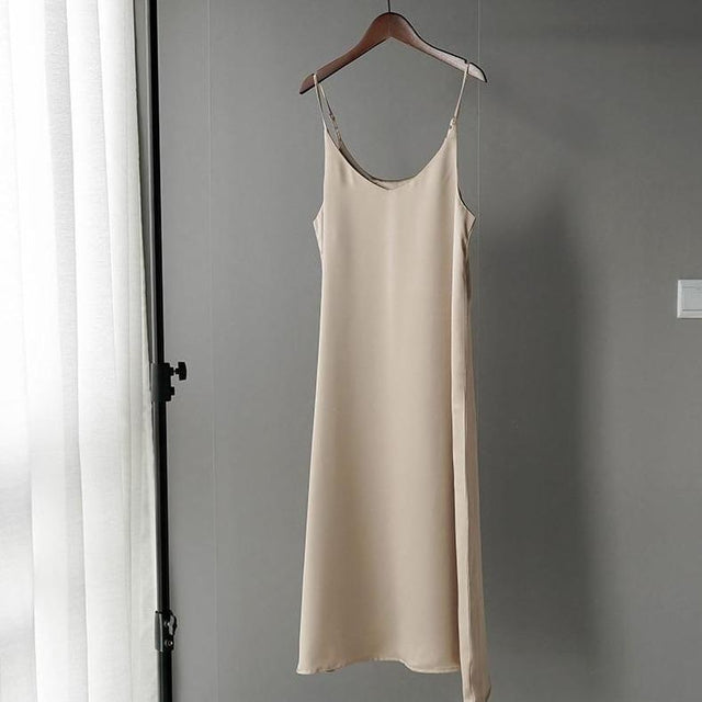 Einfarbiges Midikleid-Bombardina.de