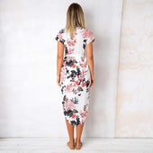 Midikleid mit asymmetrischem Saum-Bombardina.de