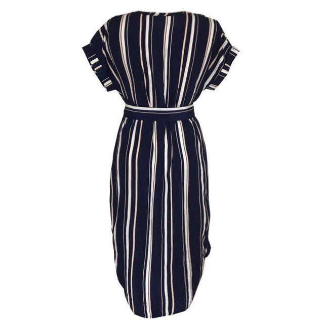 Midikleid mit asymmetrischem Saum-Bombardina.de
