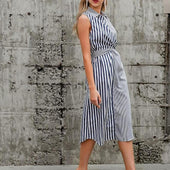 Midikleid aus kombinierten Materialien-Bombardina.de