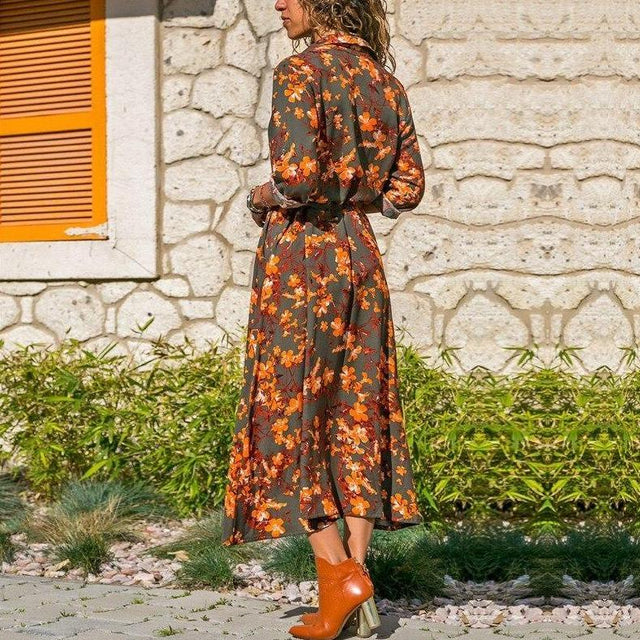 Midikleid mit Muster-Bombardina.de