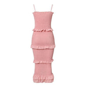 Midikleid mit Rüschen-Bombardina.de