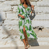 Midikleid mit Muster-Bombardina.de