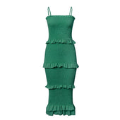 Midikleid mit Rüschen-Bombardina.de