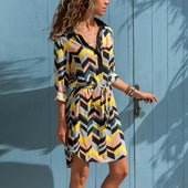 Midikleid in Form eines Hemdes-Bombardina.de