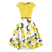 Midikleid mit floralem Saum-Bombardina.de