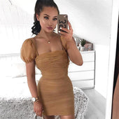 Minikleid mit Raffung-Bombardina.de