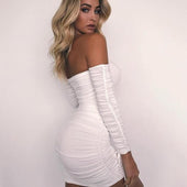 Minikleid mit nackten Schultern-Bombardina.de