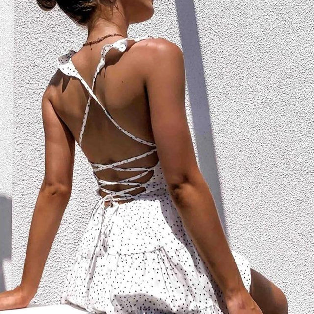 Minikleid mit Tupfen-Bombardina.de