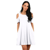 Minikleid mit nackten Schultern-Bombardina.de