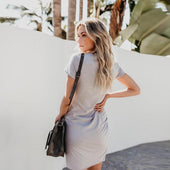 Minikleid mit asymmetrischem Saum-Bombardina.de