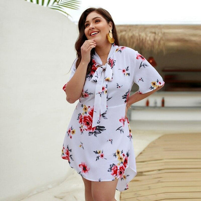Minikleid mit Blumen-Bombardina.de