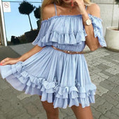Minikleid mit Rüschen-Bombardina.de