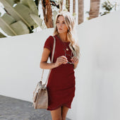 Minikleid mit asymmetrischem Saum-Bombardina.de