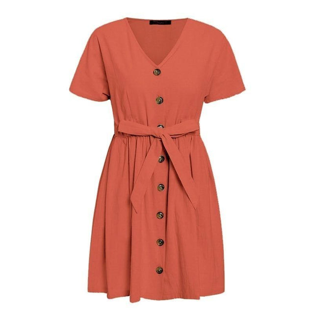 Minikleid mit Knöpfen-Bombardina.de