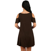 Minikleid mit nackten Schultern-Bombardina.de