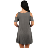Minikleid mit nackten Schultern-Bombardina.de