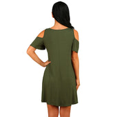 Minikleid mit nackten Schultern-Bombardina.de