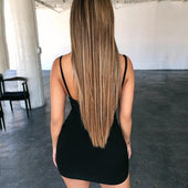 Minikleid mit Bündchen an den Seiten-Bombardina.de