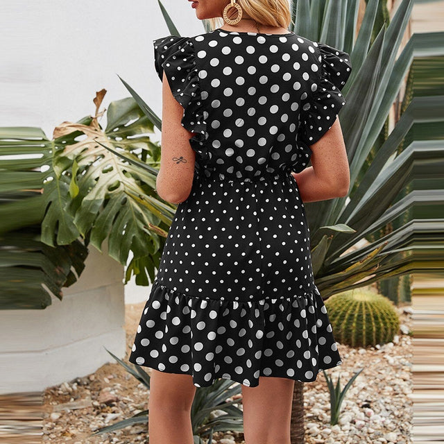 Minikleid mit Tupfen-Bombardina.de