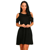 Minikleid mit nackten Schultern-Bombardina.de