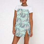 Minikleid mit Drachenprint-Bombardina.de