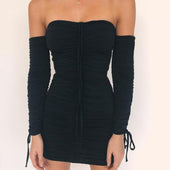 Minikleid mit nackten Schultern-Bombardina.de