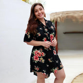 Minikleid mit Blumen-Bombardina.de