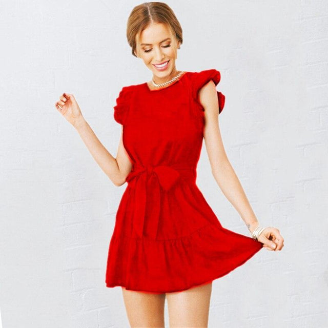 Minikleid mit Schleife-Bombardina.de