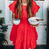 Minikleid mit Rüschen-Bombardina.de