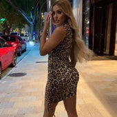 Minikleid mit Leopardenmuster-Bombardina.de