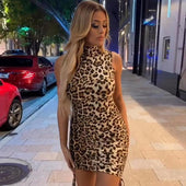 Minikleid mit Leopardenmuster-Bombardina.de