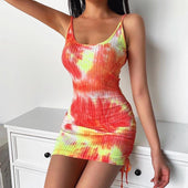 Minikleid mit Krawattenmotiv Dye-Bombardina.de