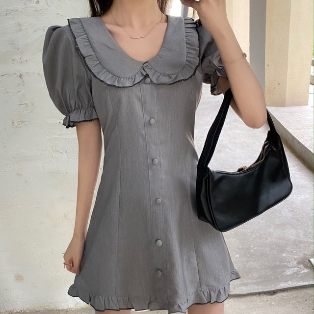 Minikleid mit Kragen-Bombardina.de